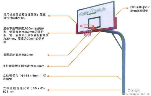 篮球架尺寸图解，让你轻松选购适合自己的篮球架-第3张图片-www.211178.com_果博福布斯