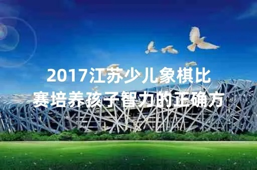 2017江苏少儿象棋比赛培养孩子智力的正确方式-第2张图片-www.211178.com_果博福布斯